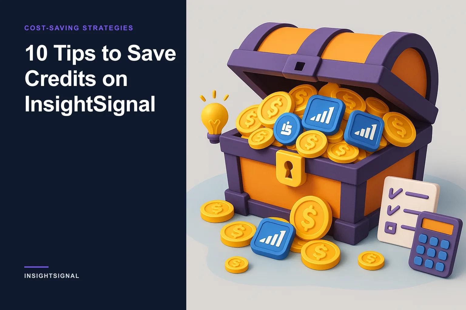 10 Tips to Save Credits on InsightSignal