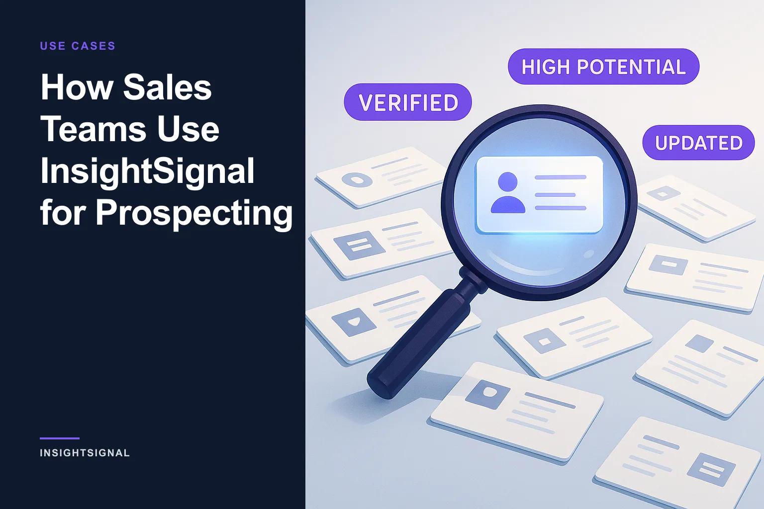 How Sales Teams Use InsightSignal for Prospecting