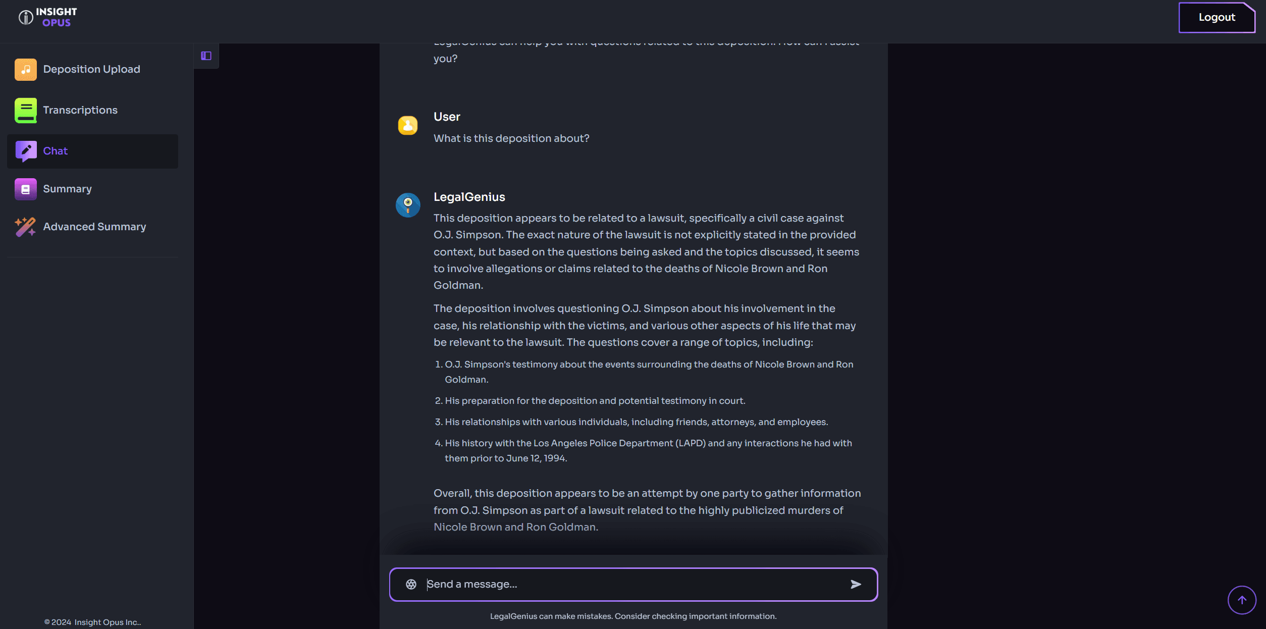 Legal Chat