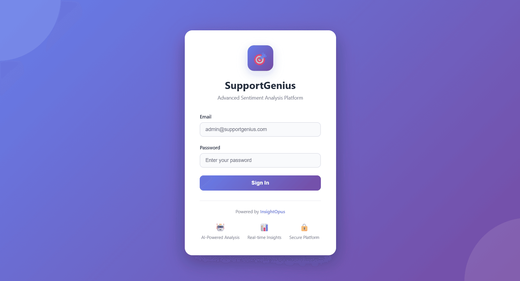 SupportGenius Login